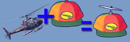 Helicopter Plus Hat Equals Beanie